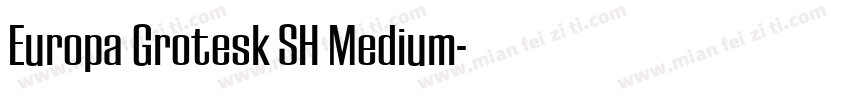 Europa Grotesk SH Medium字体转换